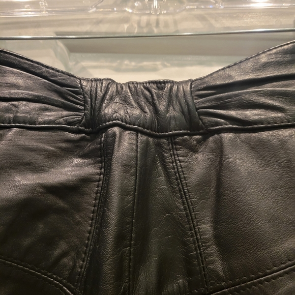 VINTAGE CAYENNE LEATHER HIGH RISE PANTS - Picture 9 of 11